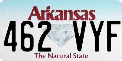 AR license plate 462VYF