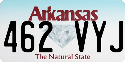 AR license plate 462VYJ