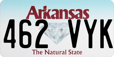 AR license plate 462VYK