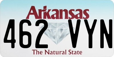 AR license plate 462VYN