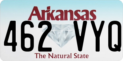 AR license plate 462VYQ