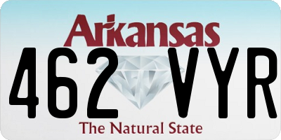 AR license plate 462VYR