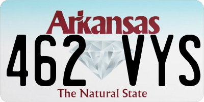 AR license plate 462VYS
