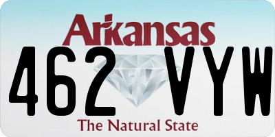 AR license plate 462VYW