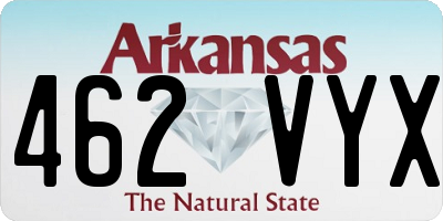 AR license plate 462VYX