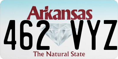 AR license plate 462VYZ