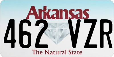 AR license plate 462VZR