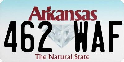 AR license plate 462WAF