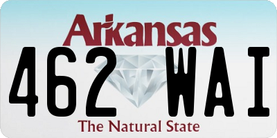 AR license plate 462WAI