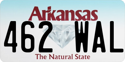 AR license plate 462WAL