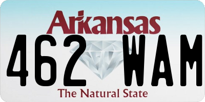 AR license plate 462WAM