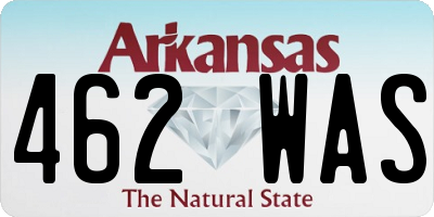 AR license plate 462WAS