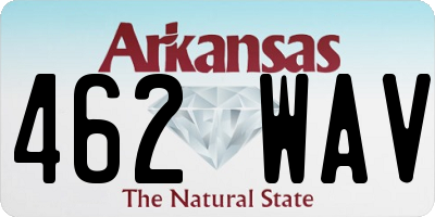 AR license plate 462WAV