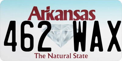 AR license plate 462WAX