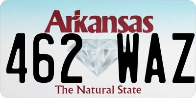 AR license plate 462WAZ