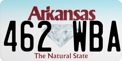 AR license plate 462WBA