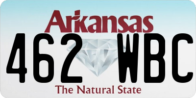 AR license plate 462WBC
