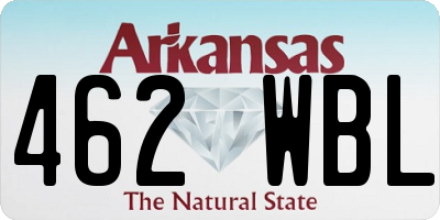 AR license plate 462WBL