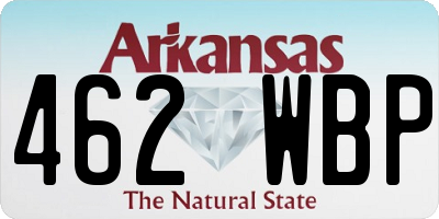 AR license plate 462WBP