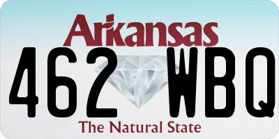 AR license plate 462WBQ