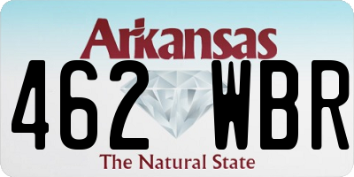 AR license plate 462WBR