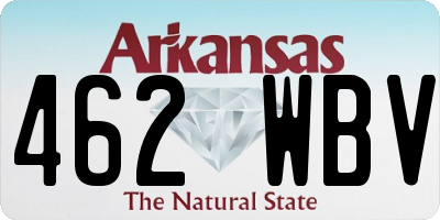 AR license plate 462WBV