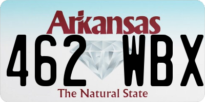 AR license plate 462WBX