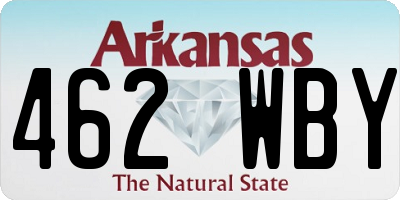 AR license plate 462WBY