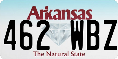 AR license plate 462WBZ