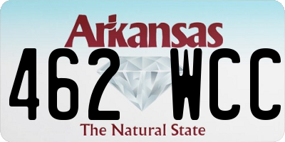 AR license plate 462WCC
