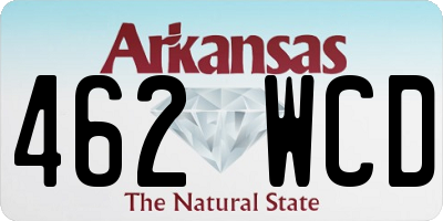 AR license plate 462WCD