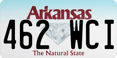 AR license plate 462WCI