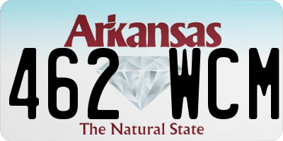 AR license plate 462WCM