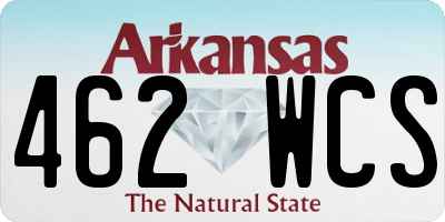 AR license plate 462WCS