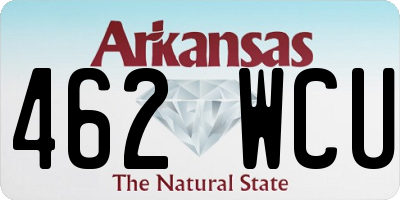AR license plate 462WCU