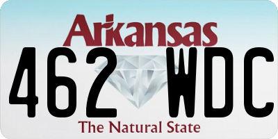 AR license plate 462WDC