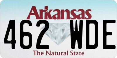 AR license plate 462WDE