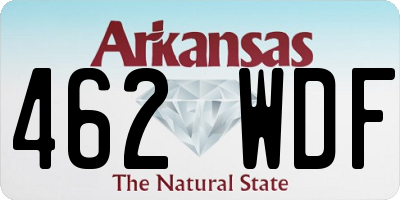 AR license plate 462WDF