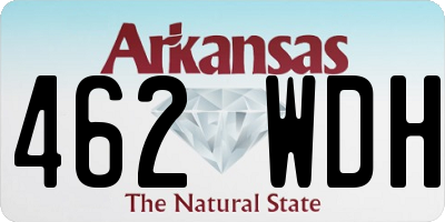 AR license plate 462WDH