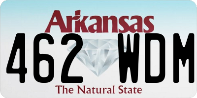 AR license plate 462WDM