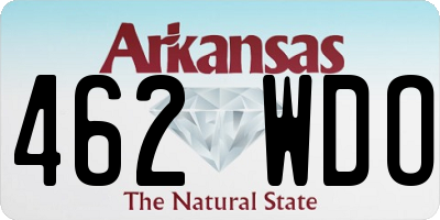 AR license plate 462WDO