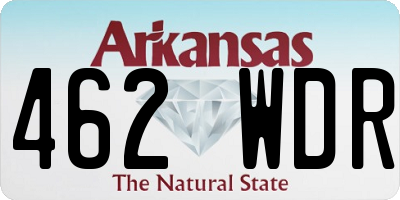 AR license plate 462WDR
