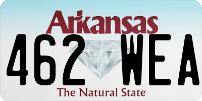 AR license plate 462WEA