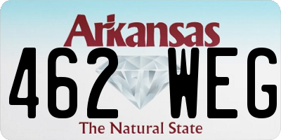 AR license plate 462WEG