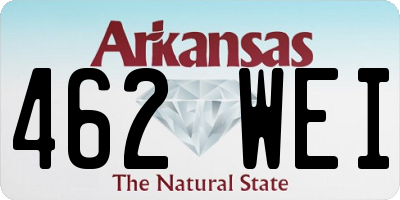 AR license plate 462WEI