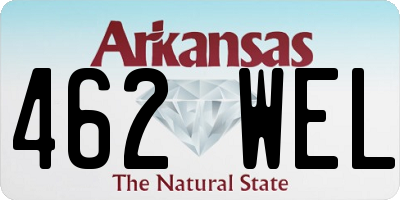 AR license plate 462WEL