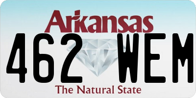 AR license plate 462WEM