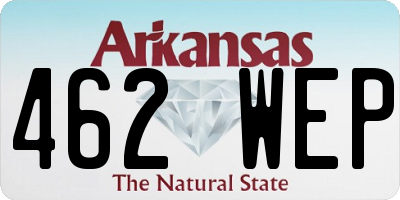 AR license plate 462WEP