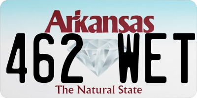 AR license plate 462WET