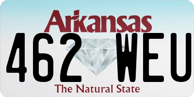 AR license plate 462WEU